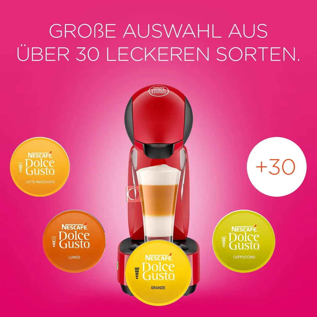 Krups Espressomaschine NESCAFÉ® DOLCE GUSTO® Infinissima KP1708, Rot 10 Krups Espressomaschine NESCAFÉ® DOLCE GUSTO® Infinissima KP1708, Rot – Bild 8