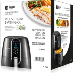 BALTER Heißluftfritteuse Friteuse Heißluft Fritteuse XXXL LCD 6,2L -Günstiges Brat Lust Geschäft 4385d17d739f2c69ebd1a19431e8d24c