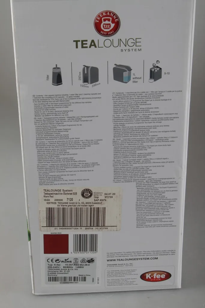 Teekanne Tealounge System Starter-Set Rot Neu 21 Teekanne Tealounge System Starter-Set Rot Neu – Bild 19