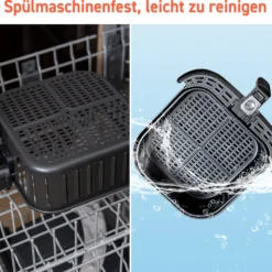 Cosori Premium 5,5-Liter Heißluftfritteuse Mit Spießgestell, Schwarz -Günstiges Brat Lust Geschäft 45532223982daa4fff8f775d7e3c755e