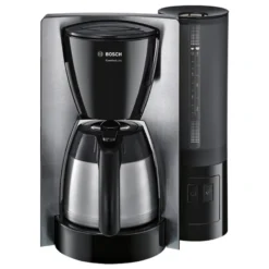 Bosch TKA6A683 ComfortLine Thermo-Filterkaffeemaschine Kunststoff Mit Edelstahl Edelstahl, Schwarz
