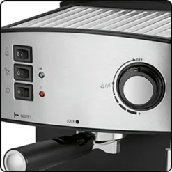 Clatronic ES 3643 Espresso- Und Cappuccino-Automat, 15 Bar Pumpdruck, Tassenvorwärmfunktion, Mit Aufschäum- Und Heißwasserfunktion -Günstiges Brat Lust Geschäft 4938fb865ea8fea13af3f770d00703f2