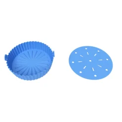 2er/set Silikon Heißluftfritteuse Korb, Backform + Isolations Pad, Küchenzubehör, Blau 12 2er/set Silikon Heißluftfritteuse Korb, Backform + Isolations Pad, Küchenzubehör, Blau -Günstiges Brat Lust Geschäft 4ac6e55279737f8a28e77933986a1222