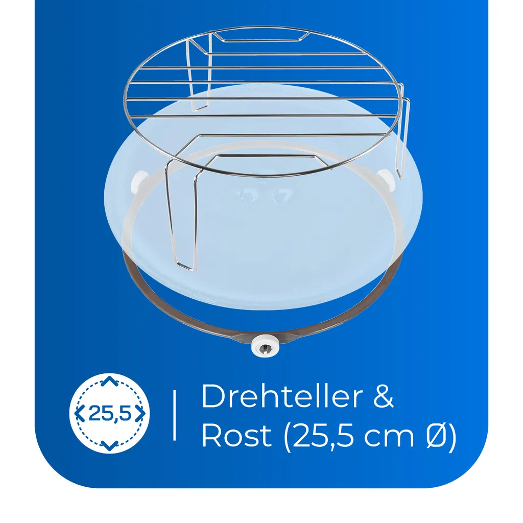 Exquisit Mikrowelle RMW720-3GDIG Weiss | 20 Liter Nutzinhalt | 1000 Watt | Weiß 6 Exquisit Mikrowelle RMW720-3GDIG Weiss | 20 Liter Nutzinhalt | 1000 Watt | Weiß – Bild 4