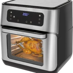 ProfiCook PC-FR 1200 H Heißluft-Fritteuse, 9 Automatikprogramme Inkl. Variabler Zeit Und Temperatureinstellung, Kapazität: Ca. 11 Liter, 4 Einschubhöhen Für Optimale Backergebisse, Edelstahl-schwarz -Günstiges Brat Lust Geschäft 4d36bfb5a73ac1a49c43e5443d298516