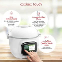 MOULINEX CE901100 Intelligenter Multikocher Cookeo Touch Touchscreen Mit Hohem Druck 250 Rezepte 13 Modi - Weiß -Günstiges Brat Lust Geschäft 4ede2cb0d7cfb37ac762c34c8a3de465