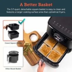 Cosori Original 5,5-Liter Heißluftfritteuse Mit Spießregalsatz; CO158-AF-RXB -Günstiges Brat Lust Geschäft 4fae123c5b78104c129af287d404f51f