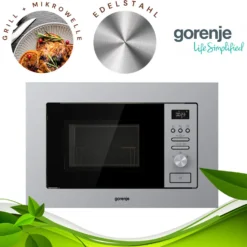 Gorenje - BM201AG1X - Einbau-Mikrowelle - Edelstahl -Günstiges Brat Lust Geschäft 4fe0f94d2dabe083d0f4192d0da14f9f