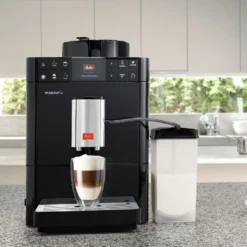 Melitta F53/1-102 Caffeo Passione OT Vollautomatische Espressomaschine, Schwarz -Günstiges Brat Lust Geschäft 558d20e96b2d5410b20190f8b05bc48f