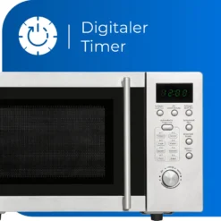 Exquisit Mikrowelle UMW 800 G-3.1 Inox | 800 Watt | Grill | Silber -Günstiges Brat Lust Geschäft 55eec108f7a1afd8d7813c6047afe113