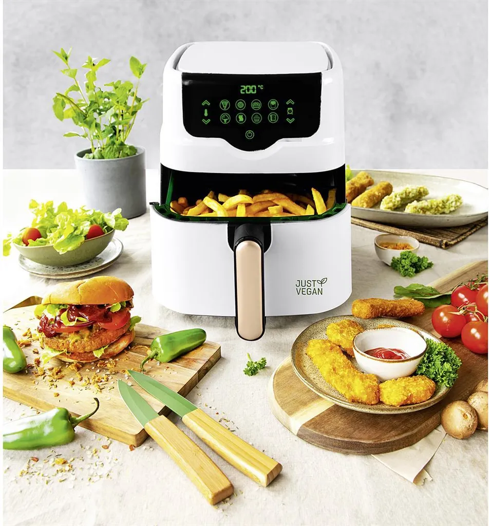 Just Vegan – Airfryer – 4,5L - Wit 3 Just Vegan – Airfryer – 4,5L - Wit