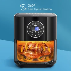 Aigostar Mini Cube -3,5L, 7 In 1 Heißluftfritteuse Heisluft Airfryer Mit Schneller Luftzirkulation Und 60 Min Timer, Auto-Off Sicherheitssensoren Fritteuse, Antihaft-Korb, Schwarz -Günstiges Brat Lust Geschäft 5921408f75e3f58f80f1e239e94654d0