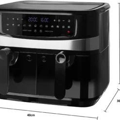 Emerio AF-126672 XXL Doppel Heißluft-Fritteuse Air-Fryer 2 X 4,5 Liter 12 Programme 10 Emerio AF-126672 XXL Doppel Heißluft-Fritteuse Air-Fryer 2 X 4,5 Liter 12 Programme -Günstiges Brat Lust Geschäft 5b731a2db0b9f37d2e645cc733947dcc