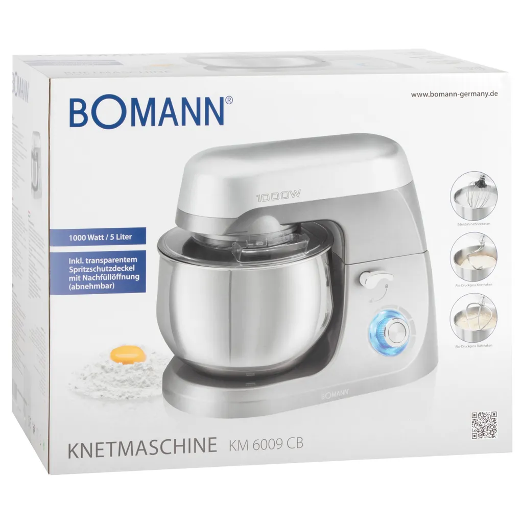 Bomann Knetmaschine KM 6009 CB Titan 14 Bomann Knetmaschine KM 6009 CB Titan – Bild 12