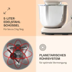 Bella Pico 2G Küchenmaschine 1300W 1,7PS 6 Stufen 5 Liter 11 Bella Pico 2G Küchenmaschine 1300W 1,7PS 6 Stufen 5 Liter -Günstiges Brat Lust Geschäft 5d24e24356d4e61079fa6bcbcb37ec60