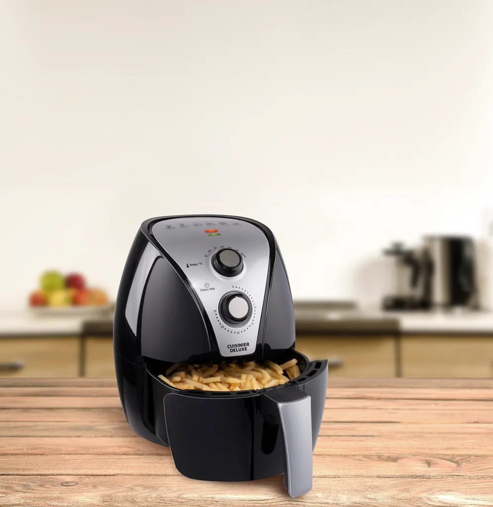 Cuisinier DeLuxe Heißluft-Fritteuse - 3,2 Liter 1300-1500 Watt 8 Cuisinier DeLuxe Heißluft-Fritteuse - 3,2 Liter 1300-1500 Watt – Bild 6