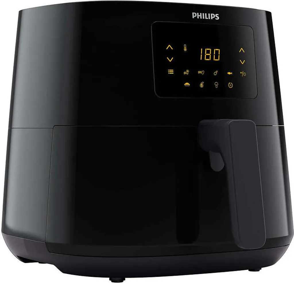 Philips Airfryer Essential, Heißluftfriteuse, 1.2 Kg, Touchscreen, Energieeffizient, Schwarz (HD9270/90) 5 Philips Airfryer Essential, Heißluftfriteuse, 1.2 Kg, Touchscreen, Energieeffizient, Schwarz (HD9270/90) – Bild 3