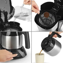Kaffeemaschine Filter Kaffeemaschine 10 Tassen Thermoskanne Edelstahl Glaskanne -Günstiges Brat Lust Geschäft 5e17bb76c2ba7640fdd5ecb0cd52c157