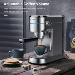 BlitzHome Espresso Maschine Kaffeemaschine Cappuccinomaschine Milchaufschäumer Espressomaschinen -Günstiges Brat Lust Geschäft 5eab4f5d50093a947e84996279223772