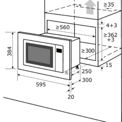 Exquisit Einbaumikrowelle EMW 19-7 G | 700 Watt | Grill | Edelstahl -Günstiges Brat Lust Geschäft 60d514b879f14601e8d81d7380e21703