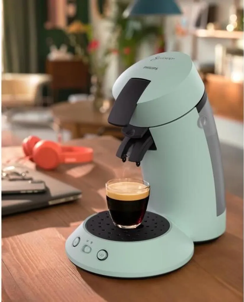 PHILIPS SENSEO Original Plus CSA210 / 23 Pads Kaffeemaschine - Mint 4 PHILIPS SENSEO Original Plus CSA210 / 23 Pads Kaffeemaschine - Mint – Bild 2