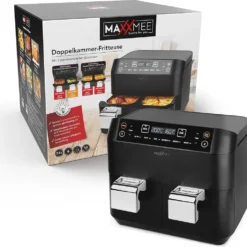 MAXXMEE Heissluft-Fritt. Doppelk. 2x3,8l -Günstiges Brat Lust Geschäft 6315dd3508a0adacdc420a4af8bd704d
