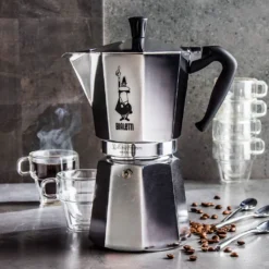 Bialetti Moka Express - 12 Tassen Espressokocher -Günstiges Brat Lust Geschäft 637b0b23c478b6ef3309f45438e883f0