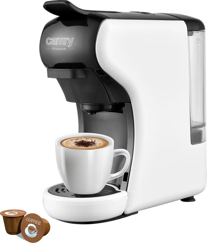 Adler Camry CR 4414 Multi-Espressomaschine Mit 5 Kapselkaffeeeinsätzen 19 Bar Pumpendruck 4 Adler Camry CR 4414 Multi-Espressomaschine Mit 5 Kapselkaffeeeinsätzen 19 Bar Pumpendruck – Bild 2