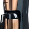 Bestron Filterkaffeemaschine Mit Thermokanne, Kaffeemaschine Für 8 Tassen Frischen Kaffee, Inkl. Permanentfilter Und Automatischer Abschaltfunktion, 900 Watt, Farbe: Kupfer -Günstiges Brat Lust Geschäft 65359d290ca38544771f94153d0ccdcf
