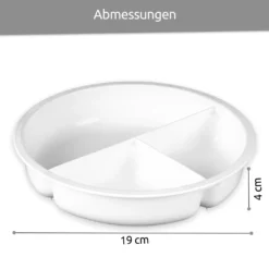 Wüllner & Kaiser Mikrowellenteller Mit Deckel, Mikrowellengeschirr, Menüteller Mit Aufteilung, 3 Praktische Fächer, 750 Ml Volumen -Günstiges Brat Lust Geschäft 65c14f30dec80a1bf303a8f3756060c6