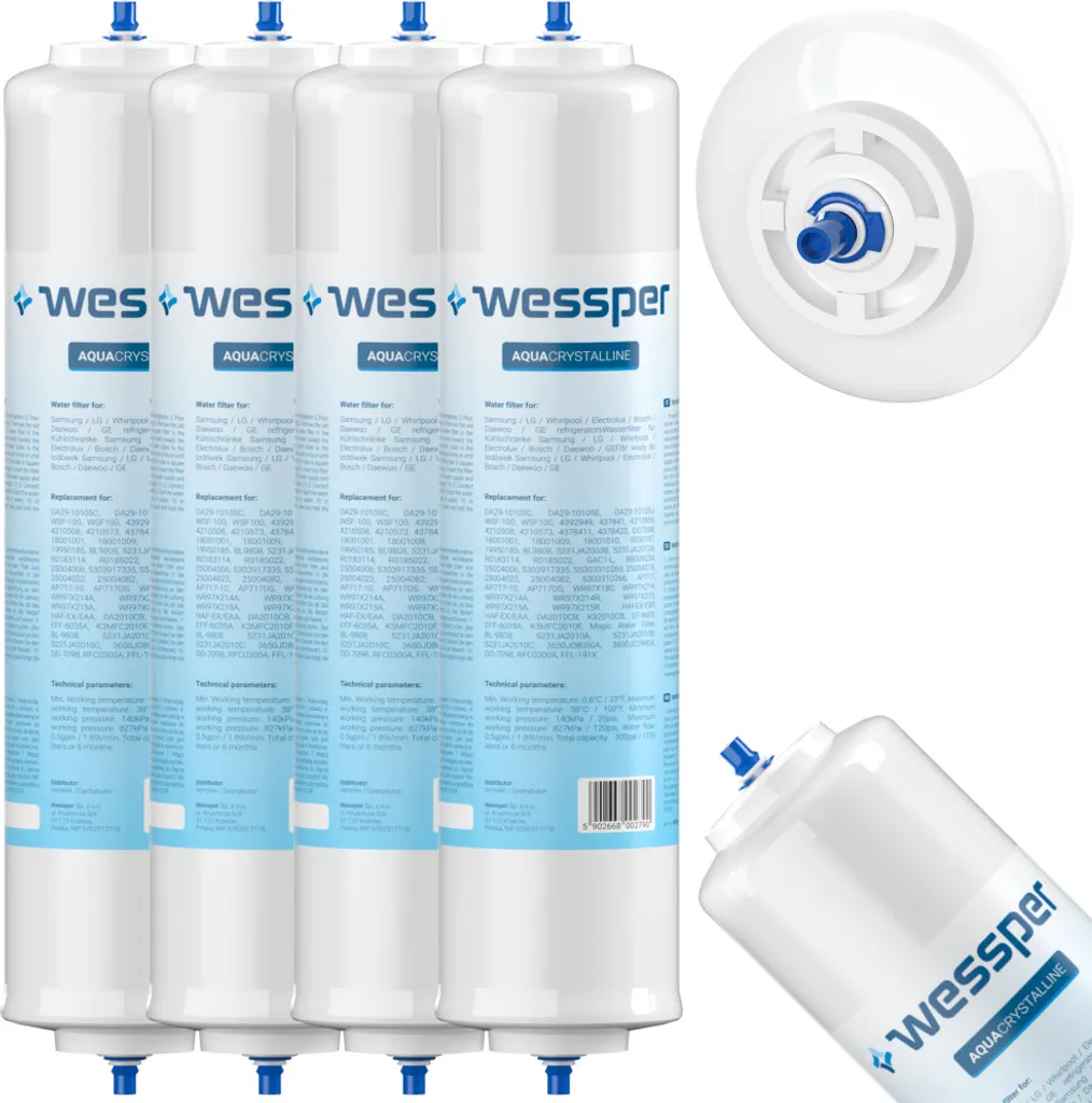 4x Wessper Wasserfilter Ersatz Für Samsung DA29-10105J 3 4x Wessper Wasserfilter Ersatz Für Samsung DA29-10105J