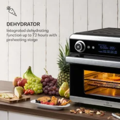Klarstein AeroVital Jumbo 3in1 Heißluftfritteuse - 18L Heissluftfriteuse / Toaster / Dörrautomat , Airfryer Mit Touchscreen, 10 Programme, 30 Bis 230 °C, Edelstahl,inkl. 6-teiliges Zubehör 15 Klarstein AeroVital Jumbo 3in1 Heißluftfritteuse - 18L Heissluftfriteuse / Toaster / Dörrautomat , Airfryer Mit Touchscreen, 10 Programme, 30 Bis 230 °C, Edelstahl,inkl. 6-teiliges Zubehör -Günstiges Brat Lust Geschäft 67067c3c76dbe01eef8e705004fb4c11
