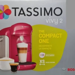 Bosch Tassimo Vivy2 Kapselmaschine TAS1401, Kompaktes Design, Vollautomatisch, Geeignet Für Alle Tassen - Pink -Günstiges Brat Lust Geschäft 678206823ddb911b0f72495367a95d1c