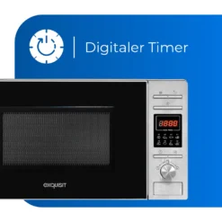 Exquisit Mikrowelle MW 820 DI | 700 Watt | Silber -Günstiges Brat Lust Geschäft 6a8250ba5bd7721d61a470b896f754ac