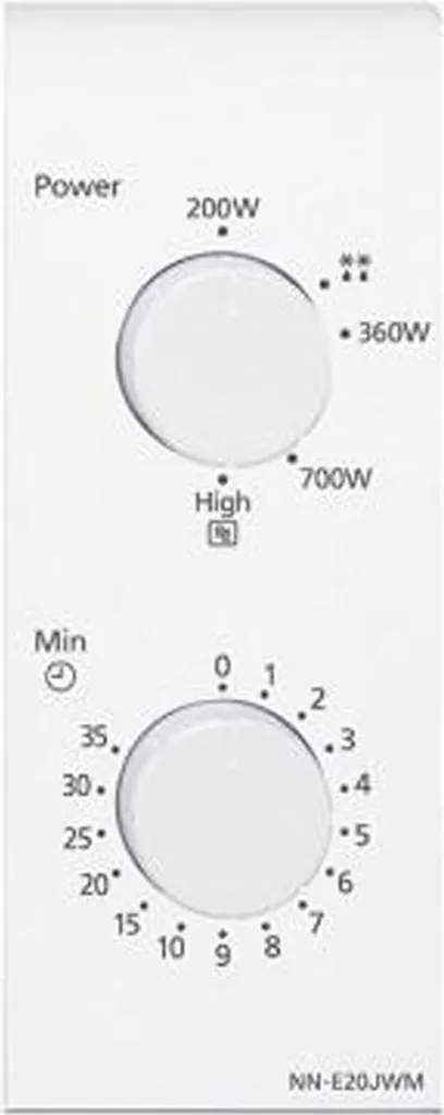 Panasonic NN-E20JWMEPG Mikrowelle, 800 W, 20 Liter,Timer, Weiß 9 Panasonic NN-E20JWMEPG Mikrowelle, 800 W, 20 Liter,Timer, Weiß – Bild 7