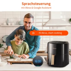 ULTENIC K10 XL Heißluftfritteuse, 5L Airfryer Mit 11 Programmen, Airfryer Mit Online-Rezepten, Touchscreen,1500W [Energieklasse A+++] -Günstiges Brat Lust Geschäft 71204f295fa6cc0f6bb17681bd53ab42