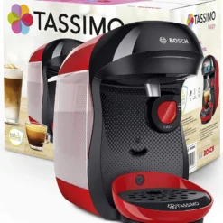 TASSIMO Kaffeekapselmaschine Happy TAS1003, Rot -Günstiges Brat Lust Geschäft 71d7d1c3ef8a8a2588b15c92a879d628