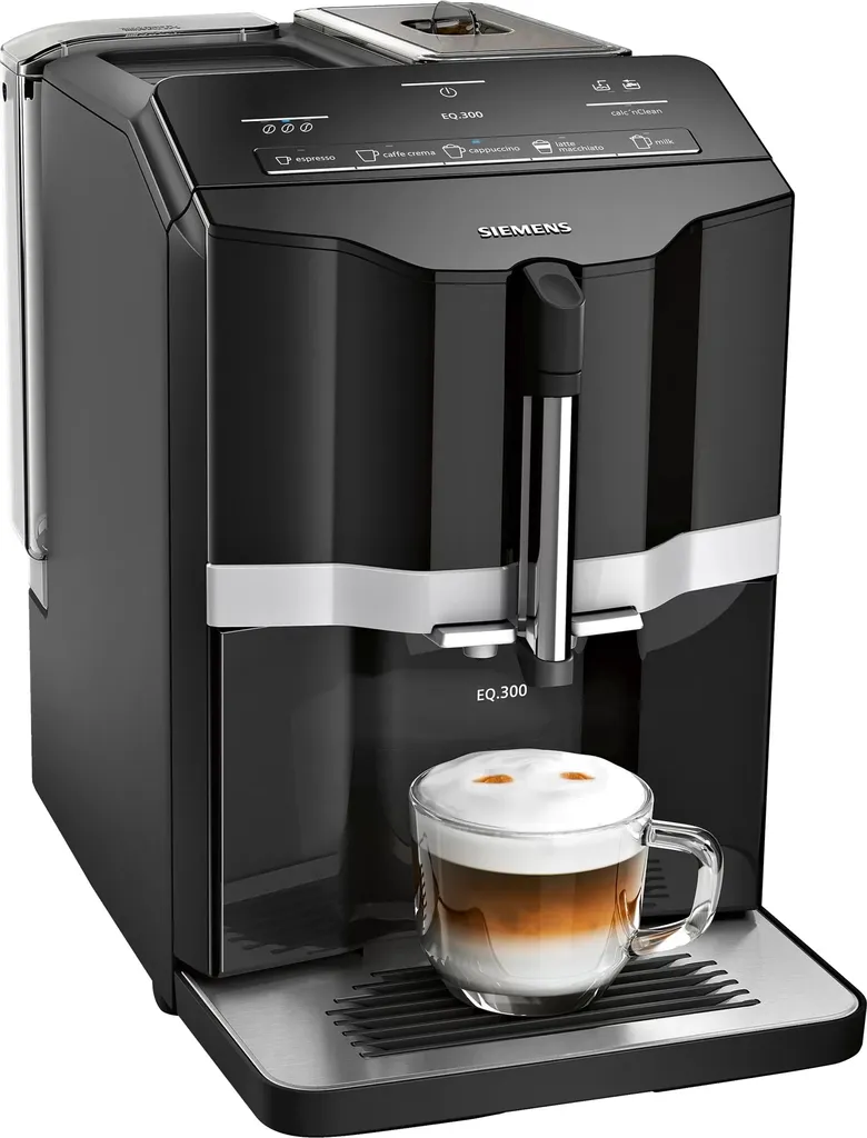 Siemens EQ.300 Kaffeevollautomat TI351509DE, Kompakte Größe, Einfache Bedienung, 1.300 Watt, Schwarz 10 Siemens EQ.300 Kaffeevollautomat TI351509DE, Kompakte Größe, Einfache Bedienung, 1.300 Watt, Schwarz – Bild 8