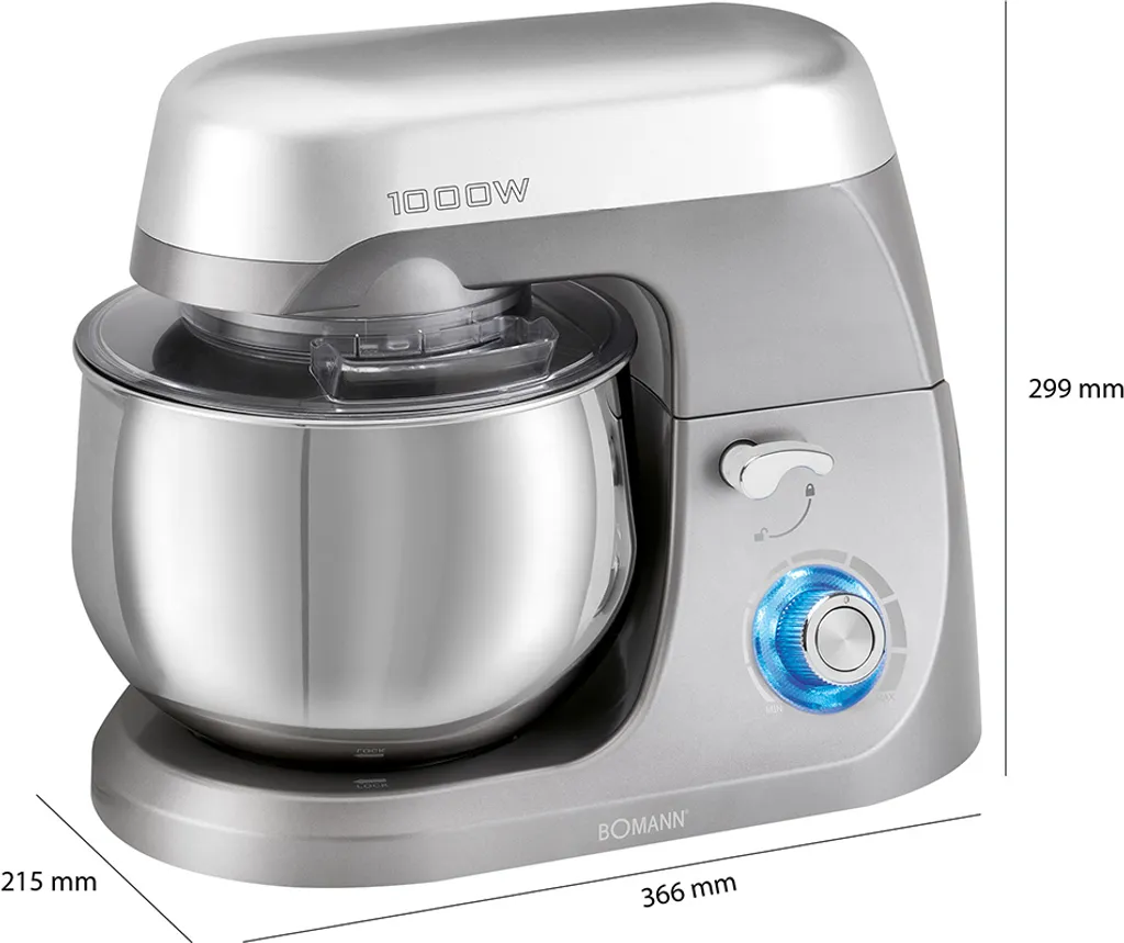 Bomann Knetmaschine KM 6009 CB Titan 11 Bomann Knetmaschine KM 6009 CB Titan – Bild 9