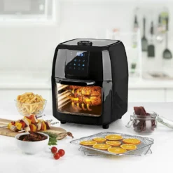 GOURMETmaxx Heißluft-Fritteuse Digital - Fritteuse, Ofen & Drehgrill In Einem - Heißluftfritteuse - Schwarz XXXL Heißluft Fritteuse Airfryer Digital Backofen Fettfrei Drehgrill 9L Pommes -Günstiges Brat Lust Geschäft 74adefaf91b304460d62f8905e605cf4