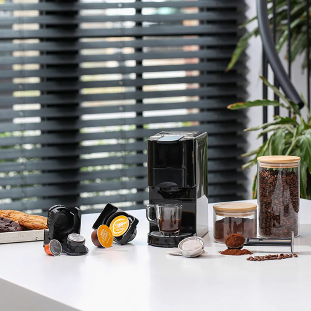 Princess 4-in-1 Multi-Kapsel-Kaffeemaschine 1450W 0,8L Schwarz Silbern 21 Princess 4-in-1 Multi-Kapsel-Kaffeemaschine 1450W 0,8L Schwarz Silbern – Bild 19