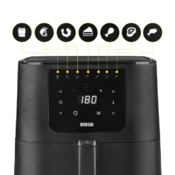N8WERK Heißluft-Fritteuse In Der Midnight Edition Fritteuse Heißluft Fritteuse Airfryer Pommes 5L Ofen XL Digital Touch Display -Günstiges Brat Lust Geschäft 7609fc13938169cf9ec4a0bd7398e497