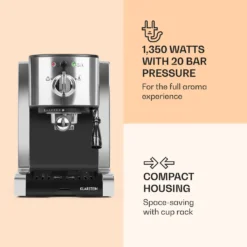 Passionata 20 Espressomaschine 20 Bar 6 Tassen 1,25 Liter Milchschaum -Günstiges Brat Lust Geschäft 76525683e585650149a703936baa2b6f