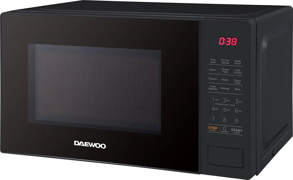Daewoo MMF0G20T3B001 Mikrowelle Mit Grill (700W, 1100W Grill, 20 L Garraum, 5 Leistungsstufen, 8 Auto-Menü Optionen, Timer, Kindersicherung) 3 Daewoo MMF0G20T3B001 Mikrowelle Mit Grill (700W, 1100W Grill, 20 L Garraum, 5 Leistungsstufen, 8 Auto-Menü Optionen, Timer, Kindersicherung)