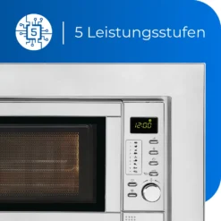 Exquisit Einbaumikrowelle EMW 19-7 G | 700 Watt | Grill | Edelstahl -Günstiges Brat Lust Geschäft 78e1072f08dc3edd90c7b92f8b619be0