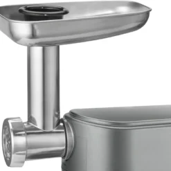 Clatronic KM 3674 Knetmaschine Inkl. Fleischwolf, Glas-Mixaufsatz, Pastafunktion, Digital LCD-Display, 6,2 Liter Edelstahlrührschüssel, 1200 W, Titan -Günstiges Brat Lust Geschäft 7b7aba315b02d48f792171425ff127c8