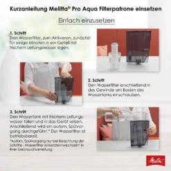 3x Melitta 224562 Filterpatrone Für Kaffeevollautomaten Pro Aqua Vorbeugung Von Verkalkung, Einfache Anwendung, 3 Patronen -Günstiges Brat Lust Geschäft 7ba6a5d767bacf2ef75bfcc570d5bca0