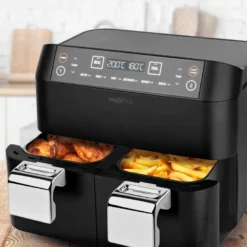 MAXXMEE Heissluft-Fritt. Doppelk. 2x3,8l -Günstiges Brat Lust Geschäft 7be56a3df3281de9029cce6abe07b4ae