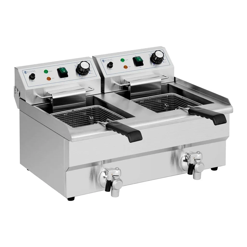 Friteuse Edelstahl Doppel Fritteuse Fritöse Elektro 2 X 11 L Gastronomie 6000 W 3 Friteuse Edelstahl Doppel Fritteuse Fritöse Elektro 2 X 11 L Gastronomie 6000 W