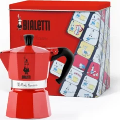 Bialetti Set Moka Express 3 Tassen Mit Notizbuch Rot